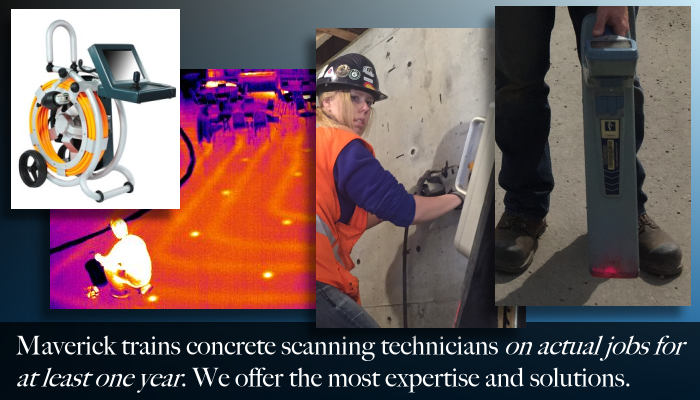 From Edmonton Alberta, Maverick offers concrete scanning and other inspection services.