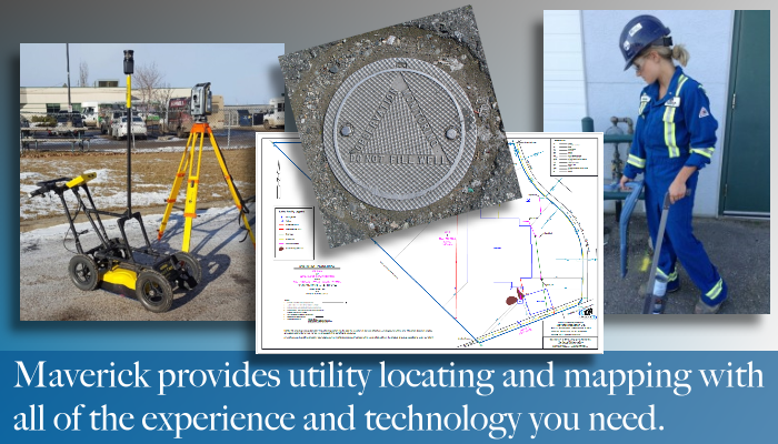 From Edmonton Alberta Maverick provides engineering GPR data for concrete, utility locates, subsurface stability, abandoned wells, and more. 