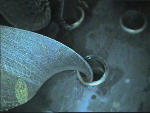 Heat exchangers, tube bundle inspections, pressure vessel inspections, tubular inspections, video scope, fiberscope, borescope, flexible probe, exchanger inspections, measuring corrosion, video inspection, cooler inspections, NDT, remote video inspection, Alberta, Canada, Oil Sands, Turnaround Support