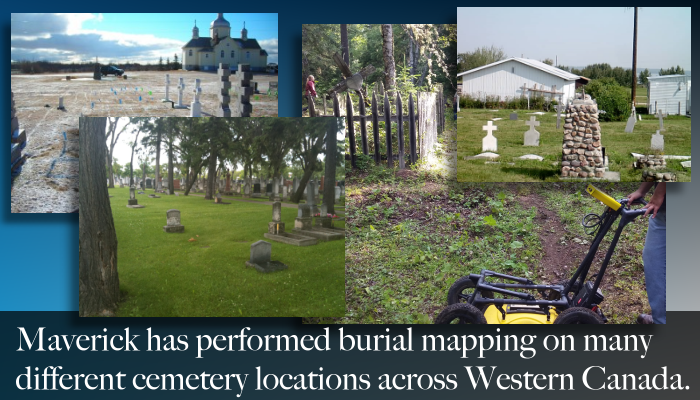 From Edmonton Alberta, Maverick provides services including First Nation burials mapping, cemetery surveys, and forensic support.