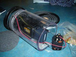 Maverick's R & D team created a video pig for pipelines by means of tethered cable pull