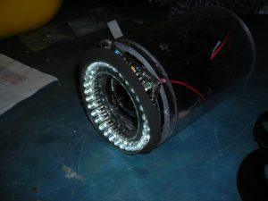 Maverick's R & D team created a video pig for pipelines by means of tethered cable pull