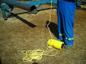 Maverick's R & D team created a video pig for pipelines by means of tethered cable pull