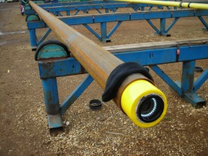 Maverick's R & D team created a video pig for pipelines by means of tethered cable pull