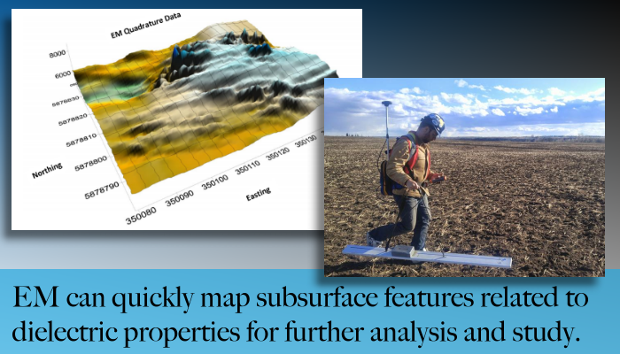 From Edmonton Alberta, Maverick can provide EM profiling for analysis and mapping of subsurface features.