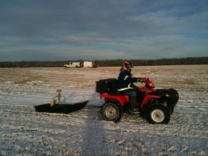 Maverick's GPR field surveys can scan large surface areas such as cemeteries, farming fields