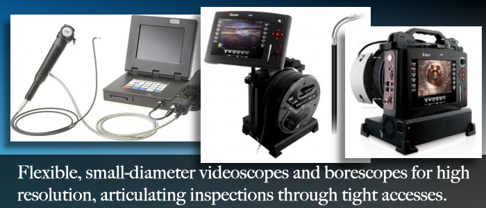 Alberta video inspection services with videoscopes, borescopes, fiberscopes.