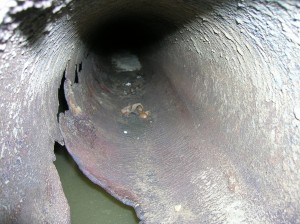 Explosion proof cameras were used to gather the information on various underground piping, robotic crawlers are ideal for these types of applications for use in underground systems