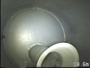 Pressure vessels, reactors, trays, video inspection, video camera, pipe camera inspection, fiberscope, borescope, videoprobe, video scope, reactor inspection, pressure vessel inspection, internal inspection using video inspection cameras, gas scrubbers, dehy towers demister pad, vane packing, alberta, Edmonton, Canada, Oil Sands, Fort McMurray