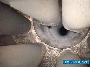 Alberta stack inspection, industrial drone inspection, robotic camera inspection, refractory inspection.