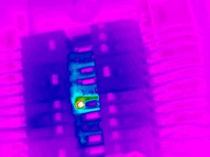 Three circuits on this lighting panel were not fastened to the panel bus bar. There are electrical faults to be found on lighting panels, however, all of the covers must be taken off to properly identify and diagnose the problems.