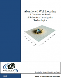 Abandoned well locating case study comparing ground penetrating radar (GPR), electromagnetic conductivity profiling, and magnetic gradiometry.